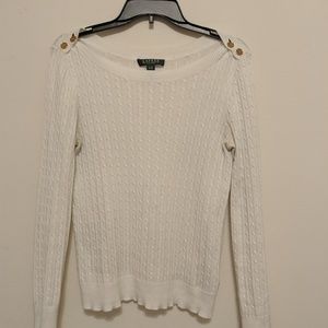 RALPH LAUREN white sweater!
